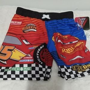 Cars swim trunks. Boys size xs 4/5